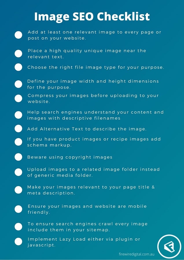 Image SEO Checklist